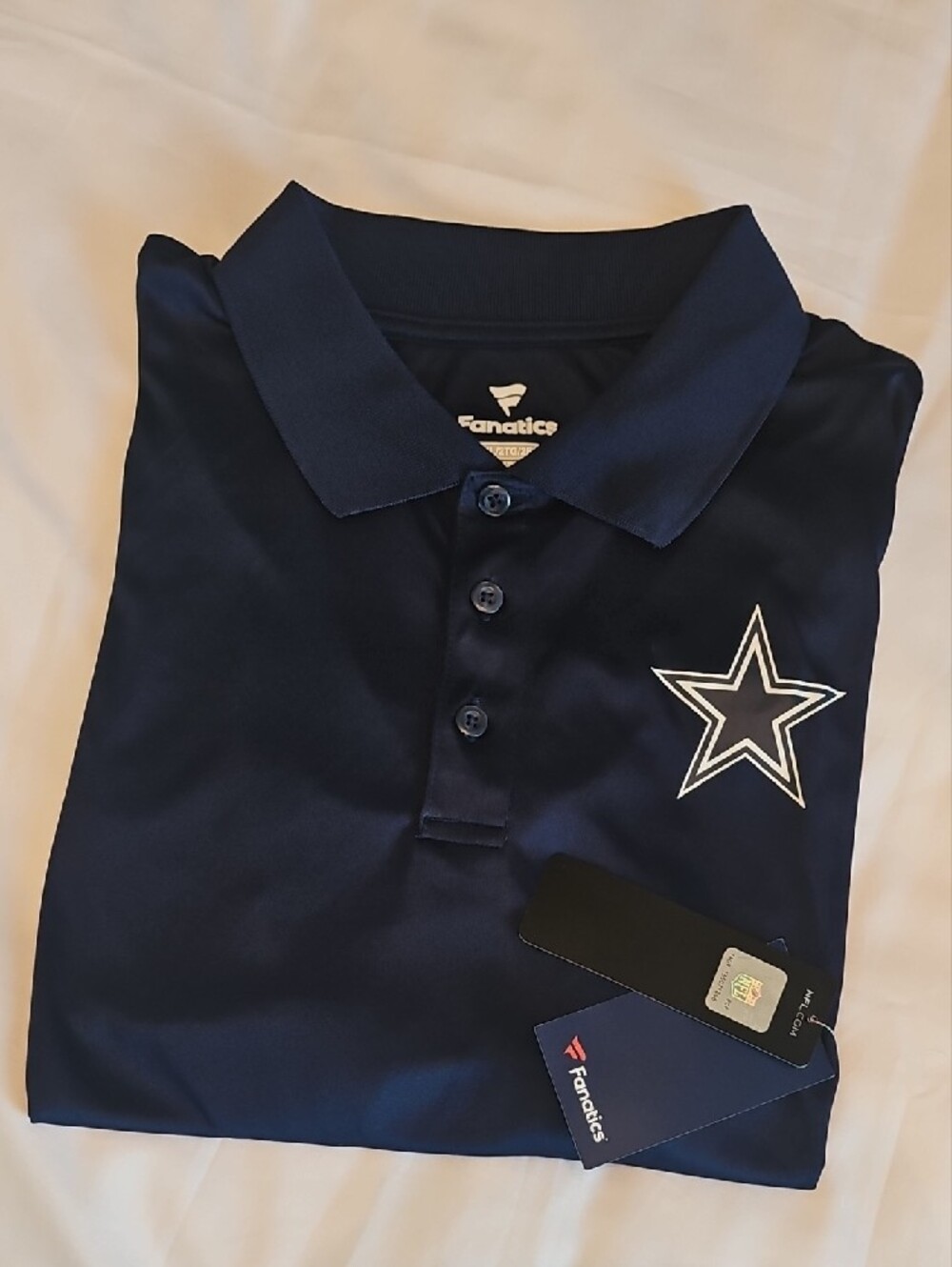 Fanatics Dallas Cowboys Navy Polo with White Star Accent